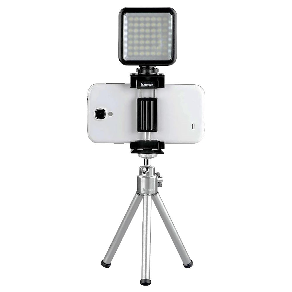 HAMA LED Lampe & Mobilholder - Svart