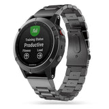 Tech-Protect Garmin Universal 22 mm QuickFit Rustfritt Stål Stropp - Svart