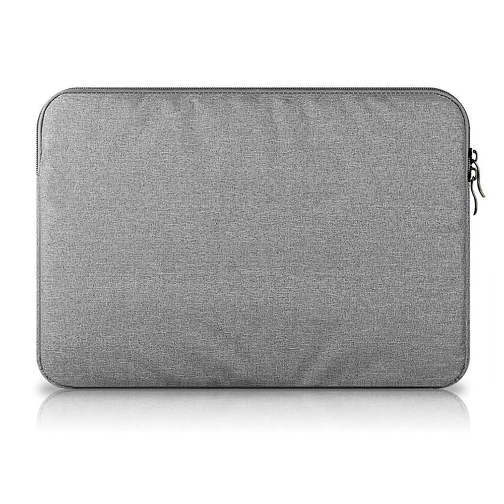 Tech-Protect Stoff Laptop Sleeve 13-14" m. Ekstra lomme (33 x 24 cm) - Lysegrå