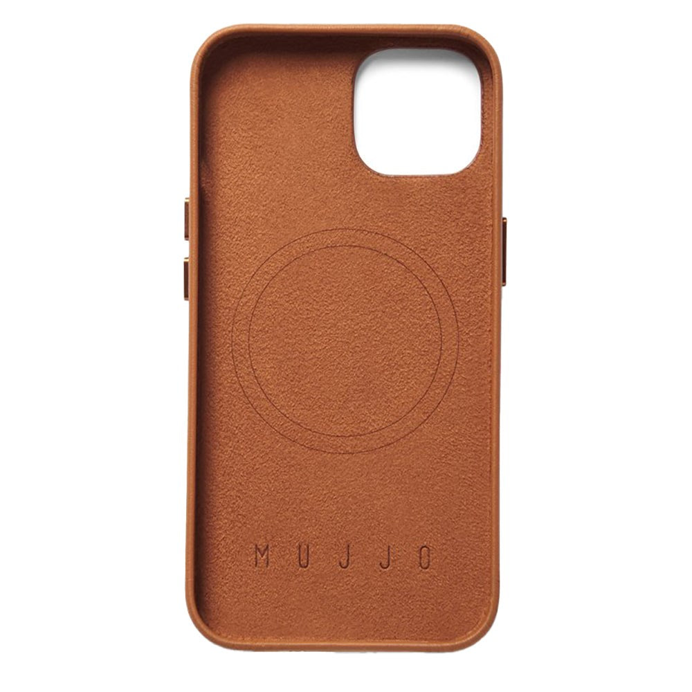 Mujjo iPhone 14 Leather Deksel - MagSafe Kompatibel - Brun