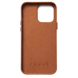 Mujjo iPhone 14 Pro Max Leather Wallet Deksel - Brun