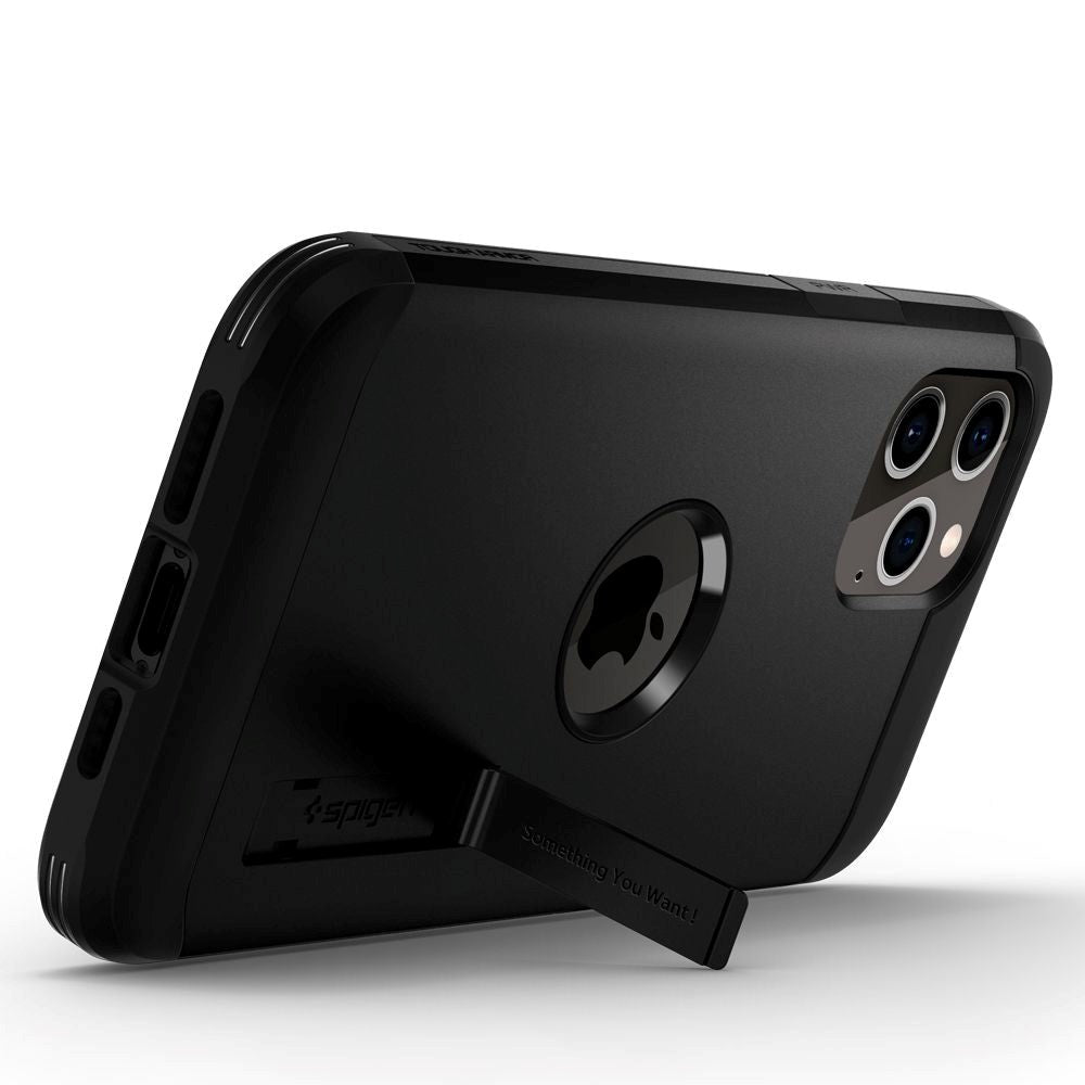 iPhone 12 / 12 Pro Spigen Tough Armor Deksel - Svart