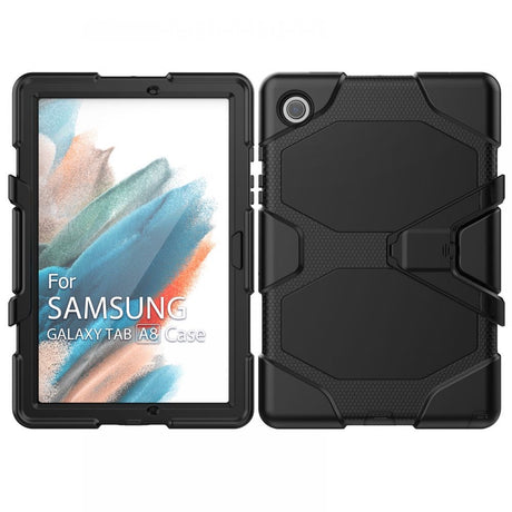Samsung Galaxy Tab A8 10.5" (2021) Tech-Protect Survive Deksel m. Beskyttelsesfilm & Kickstand - Svart