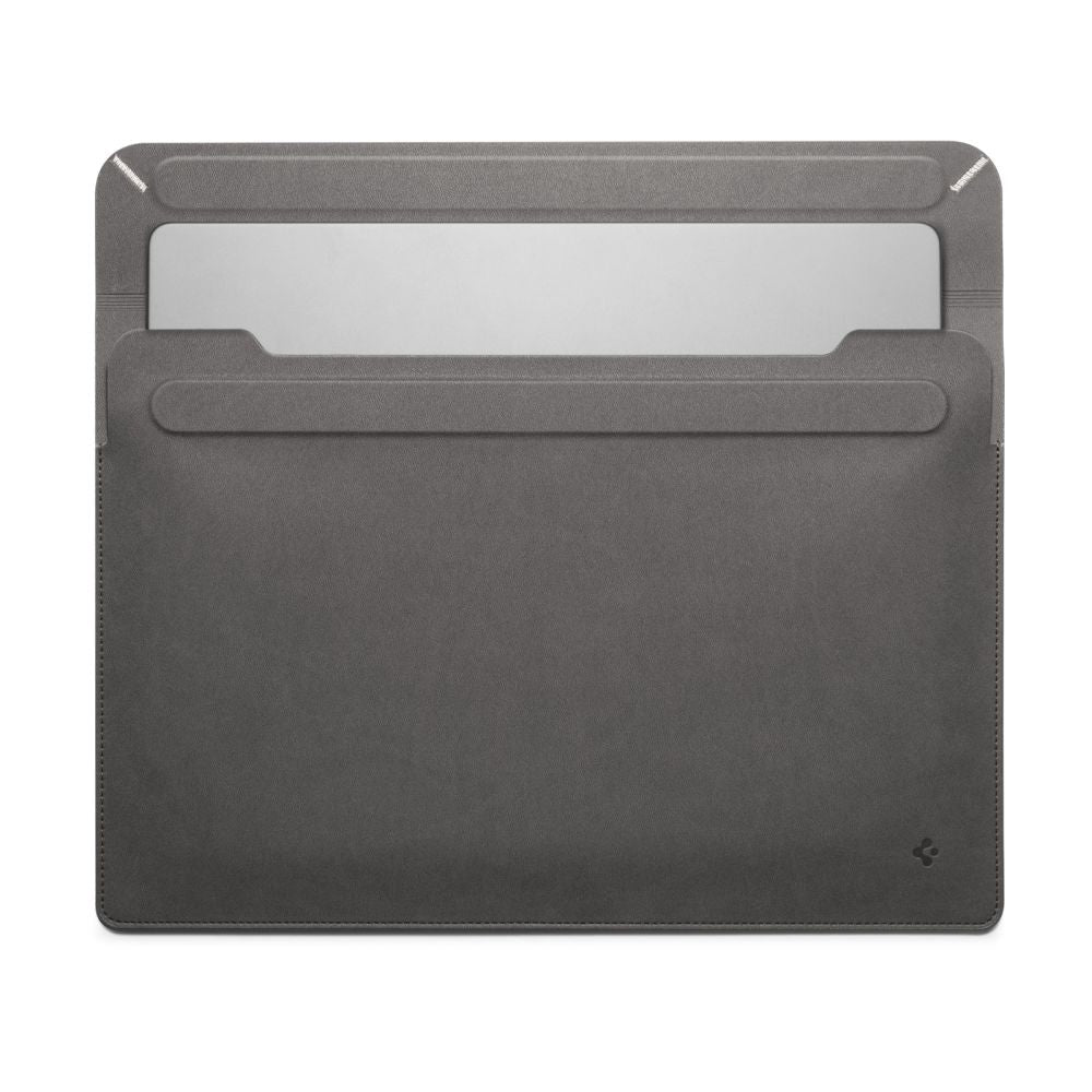 Spigen Valentinus Kunstskinn Sleeve for MacBook / Bærbar PC 15-16" (40 x 28 x 2 cm) - City Grey