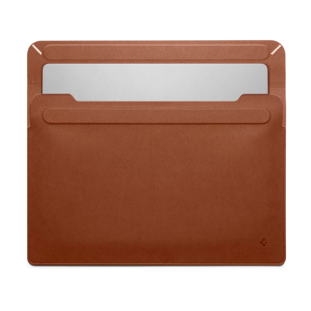 Spigen Valentinus Kunstskinn Sleeve for MacBook / Bærbar PC 13-14" (36 x 25 x 2 cm) - Classic Brown