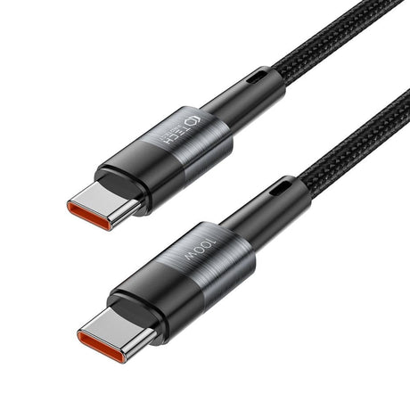 Tech-Protect Ultraboost USB-C til USB-C Kabel 100W/5A 1m - Svart