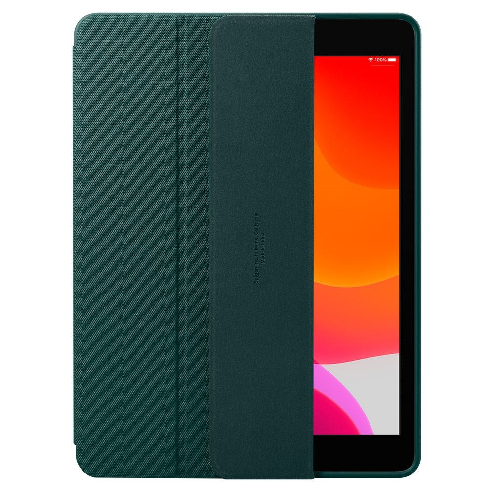 iPad 10.2" (2021 / 2020 / 2019) Spigen Urban Fit Stoff Deksel med Pekepenn Holder - Grønn