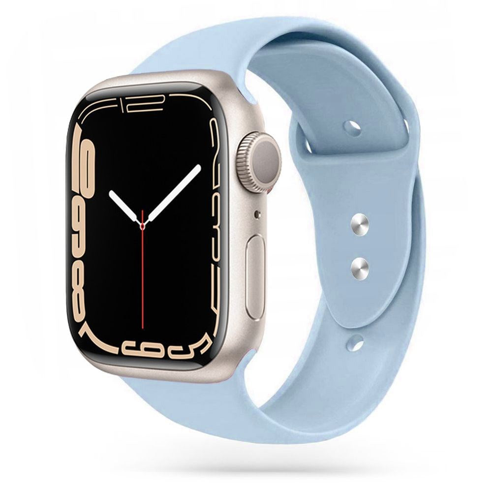 Apple Watch (38/40/SE/41/42mm) Tech-Protect Icon Band Silikon Reim - Lyse Blå