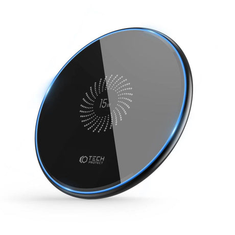 Tech-Protect C1 Single Charging Pad Trådløs Lader 15W - Svart