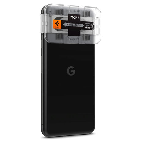 Google Pixel 8 Spigen Spigen Kameralinse Beskyttelsesglass - Svart / Transparent - 2 st.