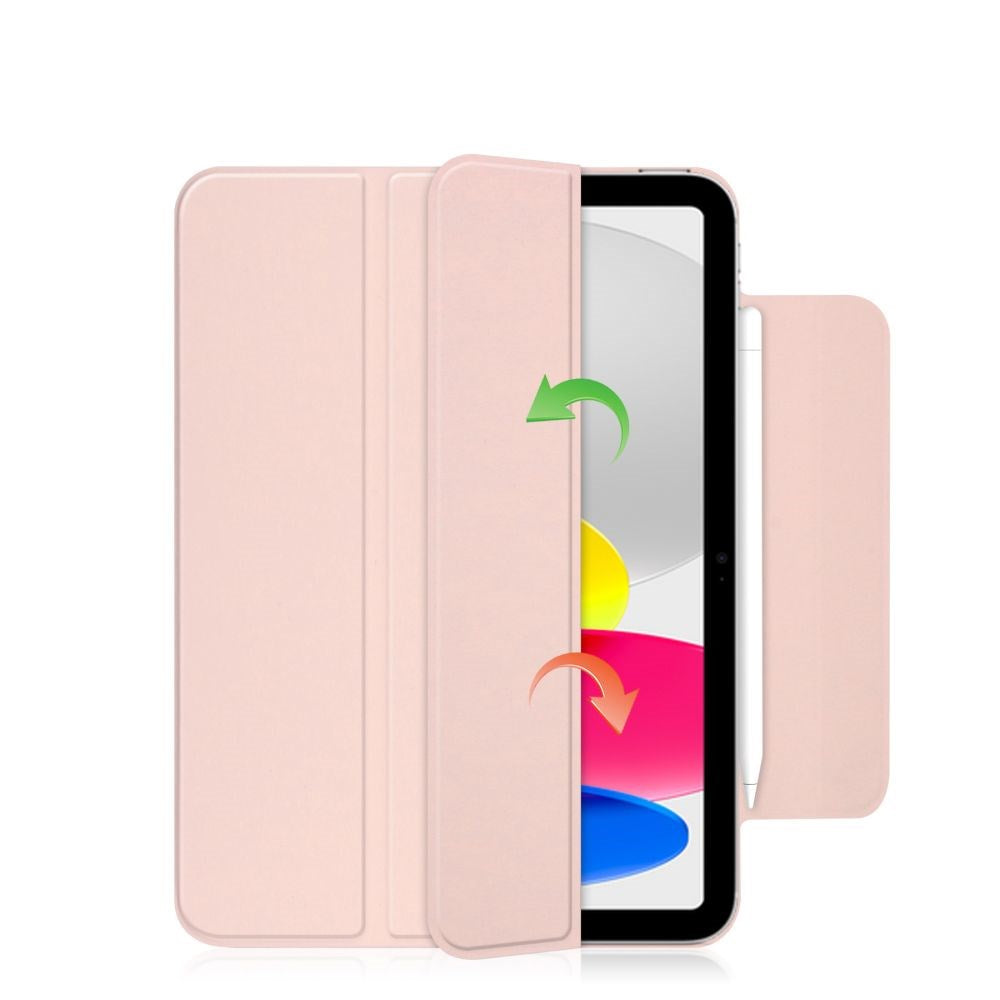 iPad 10.9" (2022) Tech-Protect Smartcase Magnetisk Deksel Tri-fold - Rosa