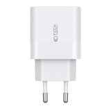 Tech-Protect 20W Vegglader med 2 x USB-C & USB-C til Lightning-kabel - Hvit