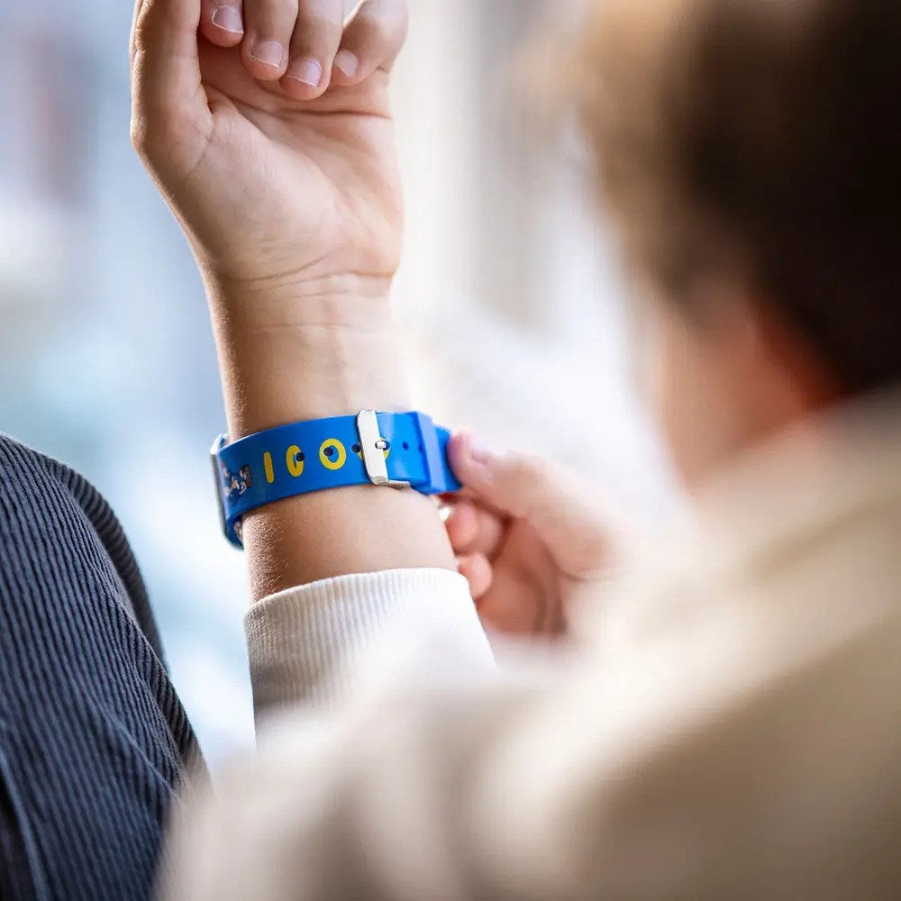 Accutime LED-Klokke for Barn med Justerbar Reim - Sonic V2