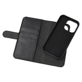 iPhone 16 Pro Essentials 2-i-1 Kunstskinn Flip Deksel - Svart