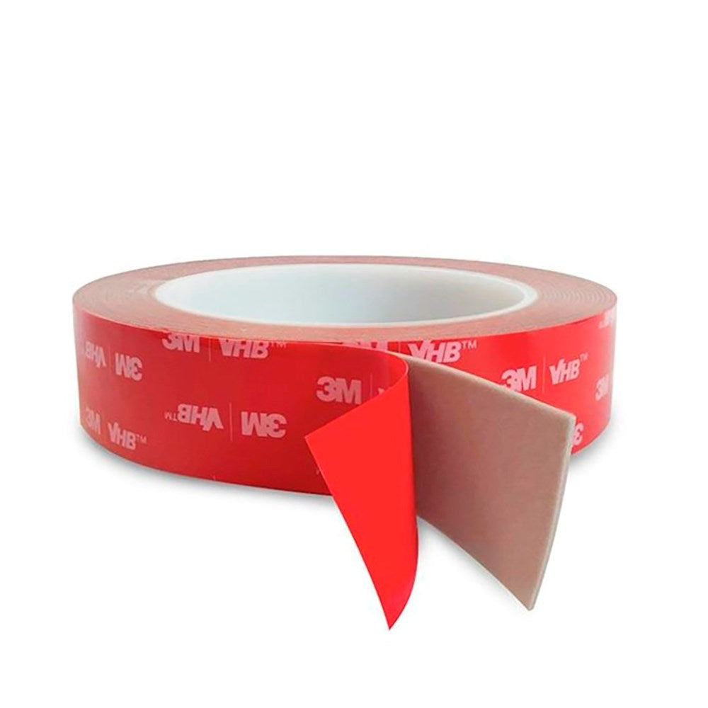 Light Solutions - 3M VHB Dobbeltklebende Tape - 25mm bred - 5m - Gjennomsiktig