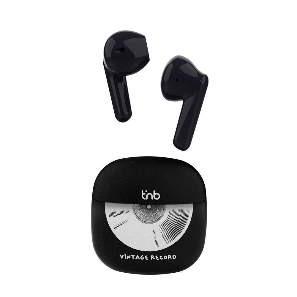 T'NB ORIGIN Trådløse In-Ear Hodetelefoner med Ladeetui - Vinyl Design
