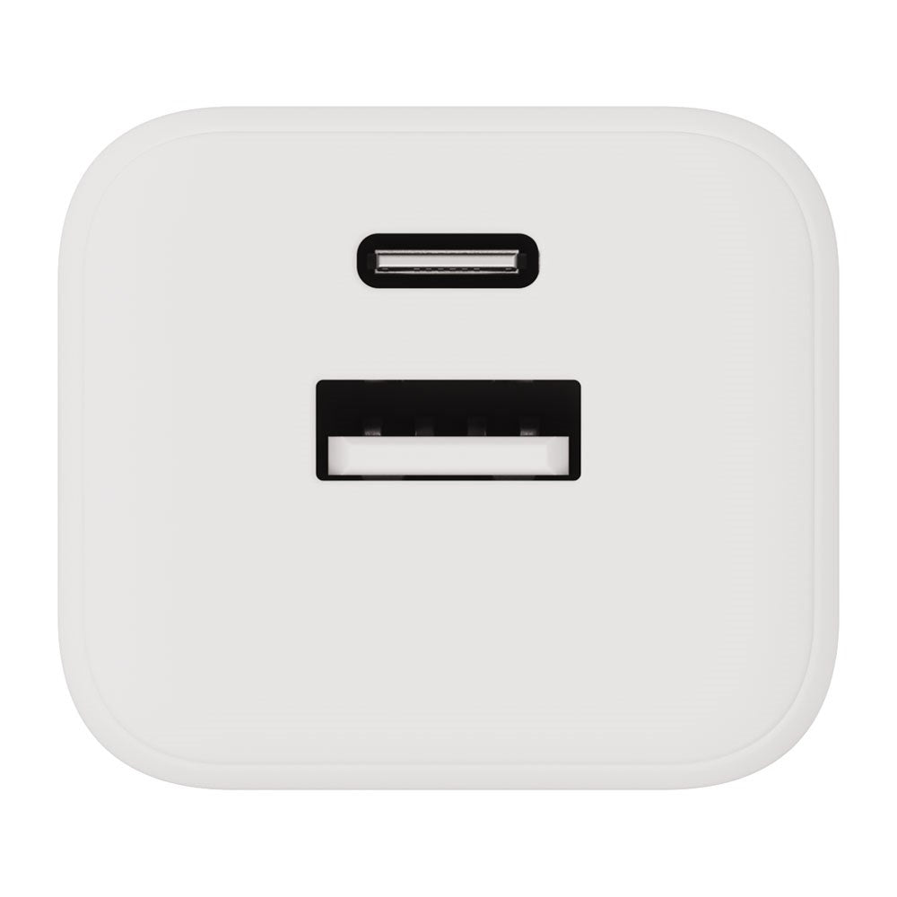 X2O 35W Vegglader m. 1x USB-A / 1x USB-C / 1x USB-C Kabel - 1.2m - Hvit