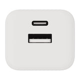 X2O 35W Vegglader m. 1x USB-A / 1x USB-C / 1x USB-C Kabel - 1.2m - Hvit