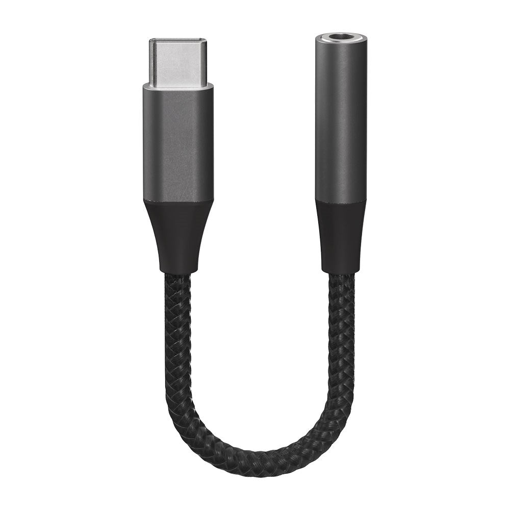X2O Longlife USB-C til 3.5mm AUX Lyd Adapter - 0.1m - Svart