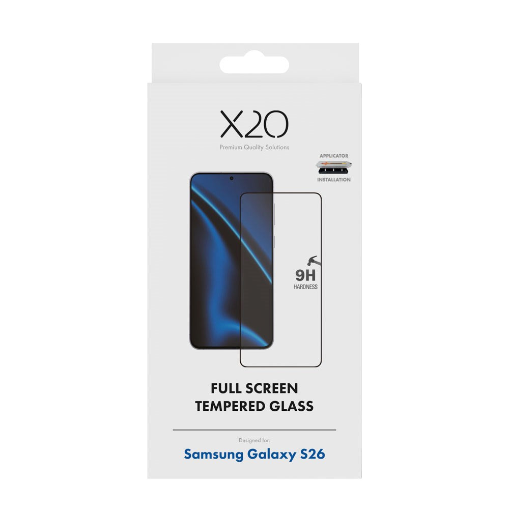 Samsung Galaxy S26 X2O 9H Full Fit Herdet Skjermbeskyttelsesglass - Gjennomsiktig
