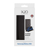 Samsung Galaxy S26 X2O Classic Wallet Flip Deksel - Svart