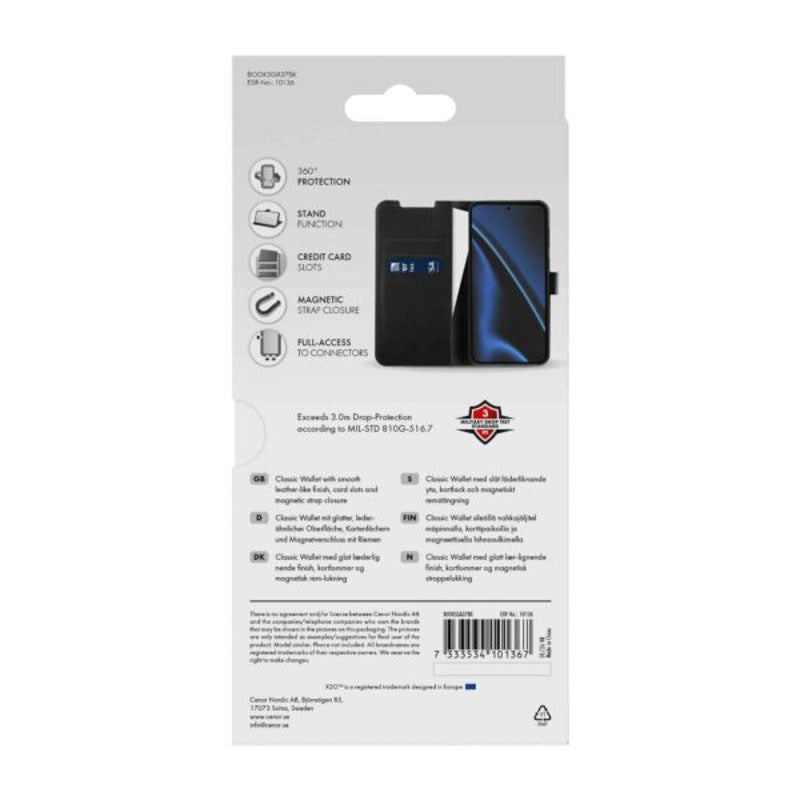 Samsung Galaxy A37 X2O Classic Wallet Flip Deksel - Svart