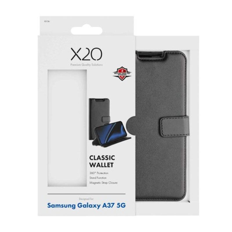 Samsung Galaxy A37 X2O Classic Wallet Flip Deksel - Svart