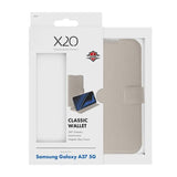 Samsung Galaxy A37 X2O Classic Wallet Flip Deksel - Beige