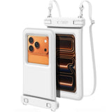 Tech-Protect Flytende Vanntett Etui - Maks.: 185 x 110 mm - Hvit