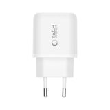 Tech-Protect 65W Vegglader m. 1x USB-C & 1x USB-A - Hvit