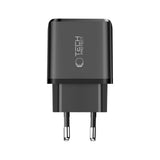 Tech-Protect 65W Vegglader m. 1x USB-C & 1x USB-A - Svart