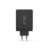 Tech-Protect 200W Vegglader m. 3x USB-C & 1x USB-A - Svart