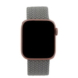 Apple Watch (38/40/SE/41/42mm) Smartklokkerem i Elastisk Stoff - Str M - Grå