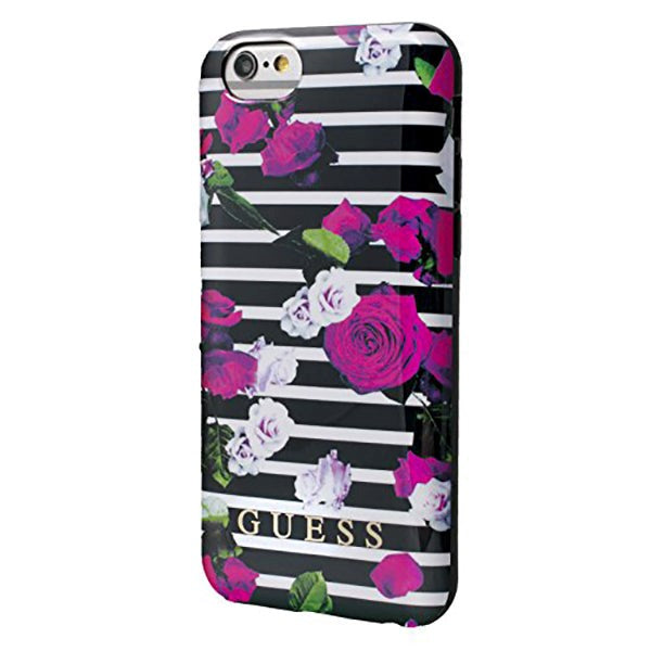 Guess iPhone 6/6s Spring Fleksibelt Deksel Stripes Rose