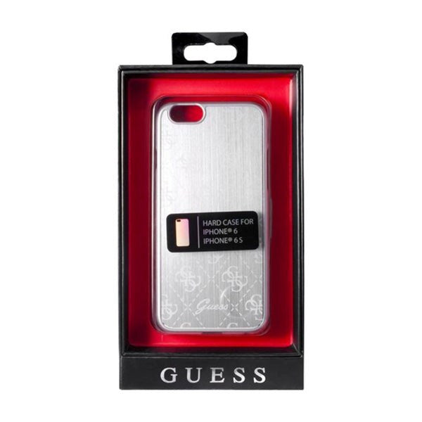 Guess iPhone 6/6s 4G Aluminium Hard Deksel Sølv