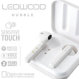 LEDWOOD Hubble True Wireless In-Ear Hodetelefoner med mikrofon - Hvit