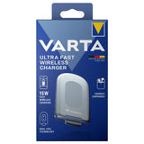 Varta Trådløs Lader med Holder 15W - Sølv / Grå