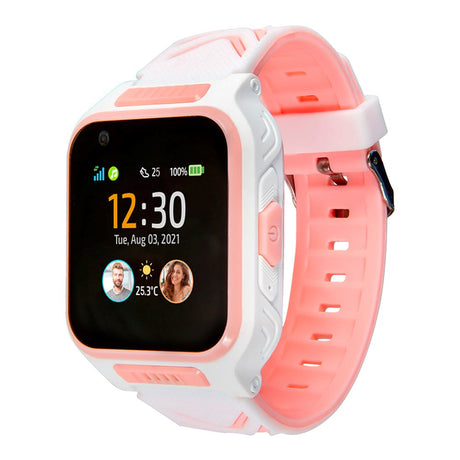 MyKi Watch 4 - Smartklokke for Barn - Hvit / Rosa