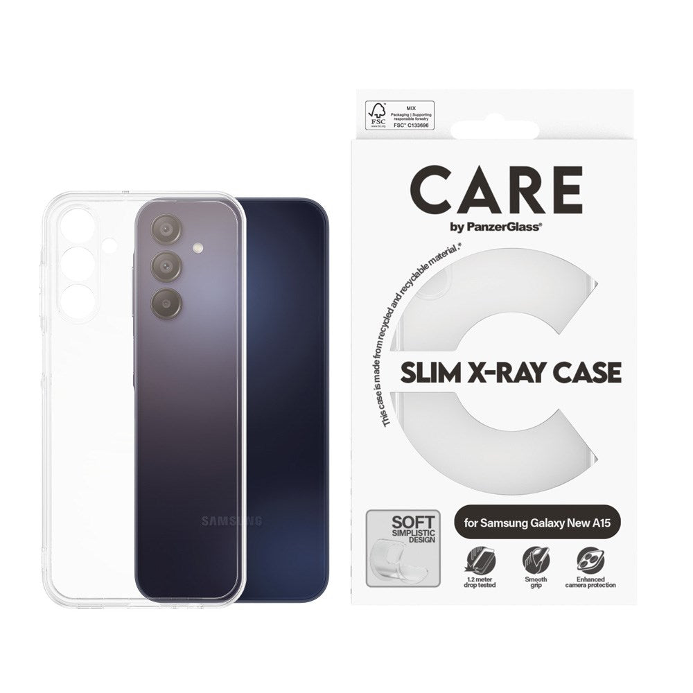 CARE by PanzerGlass Samsung Galaxy A16 16 FASHION X-Ray Soft Basic Deksel - Gjennomsiktig