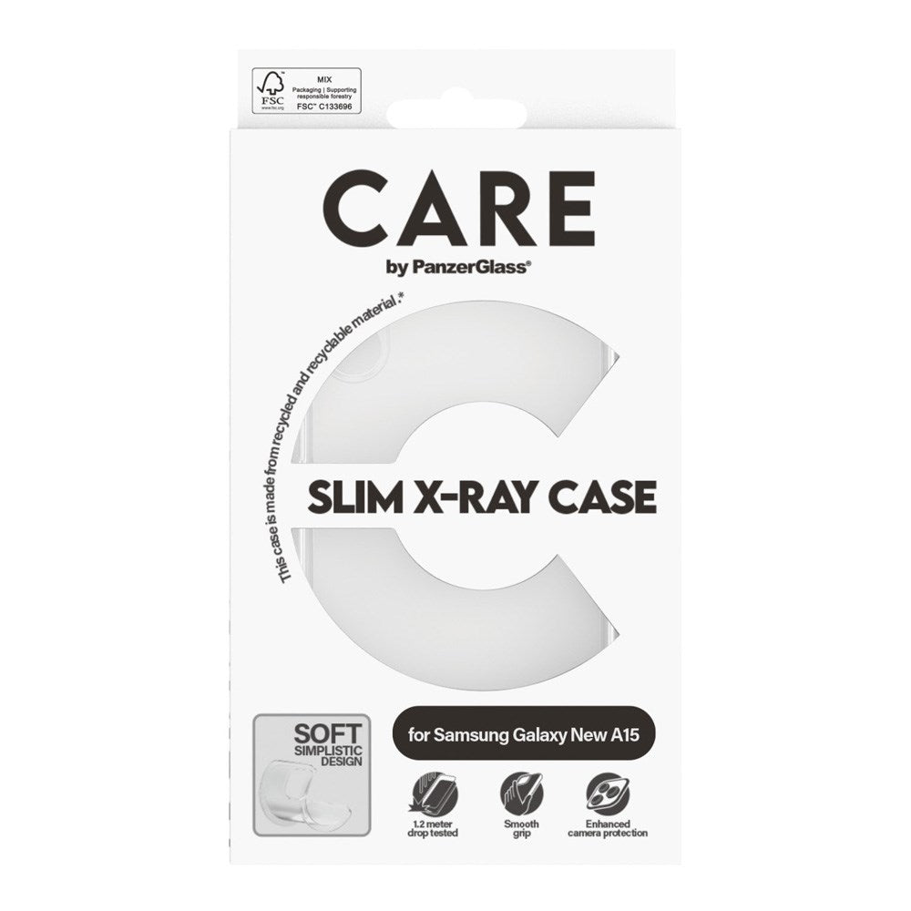 CARE by PanzerGlass Samsung Galaxy A16 16 FASHION X-Ray Soft Basic Deksel - Gjennomsiktig