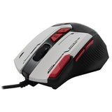 Baracuda MANTA Gaming Mus - 8D / 12800 DPI - Hvit