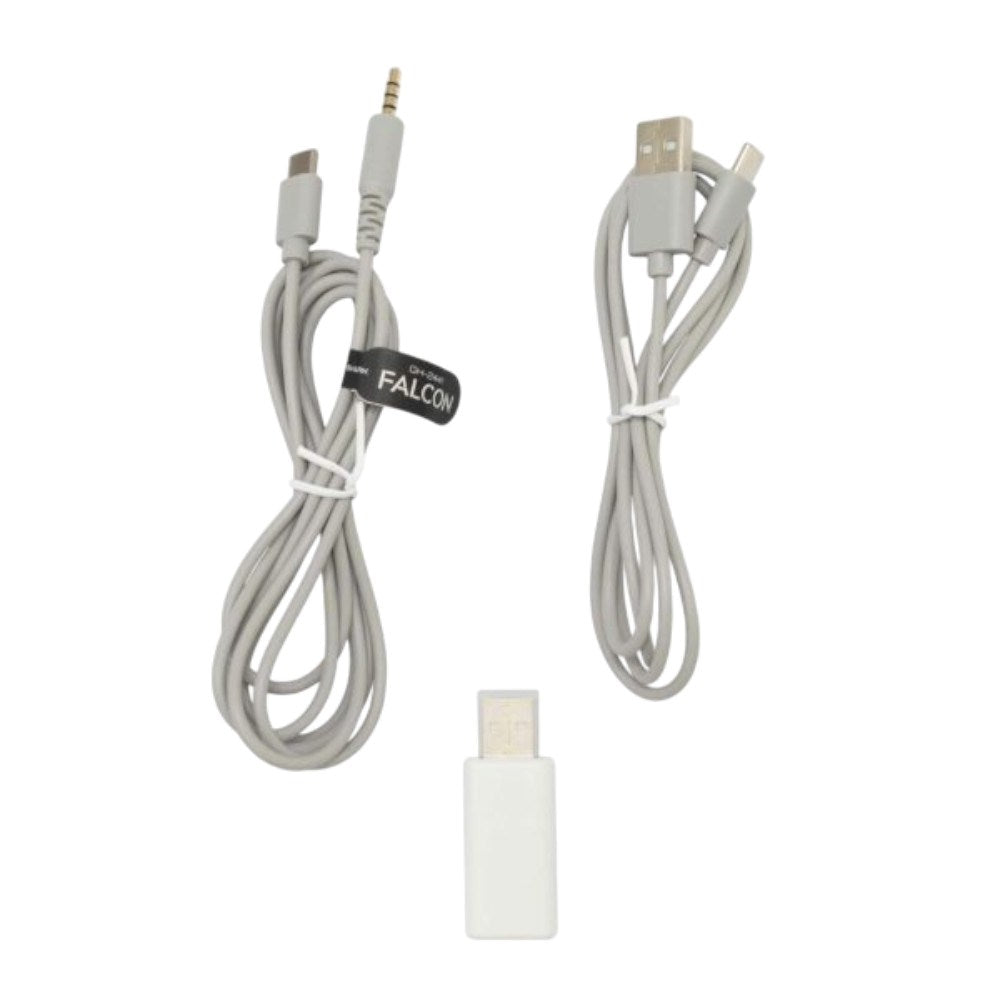 White Shark On-Ear Trådløse Spillhodetelefoner med Mikrofon - Hvit / Grå