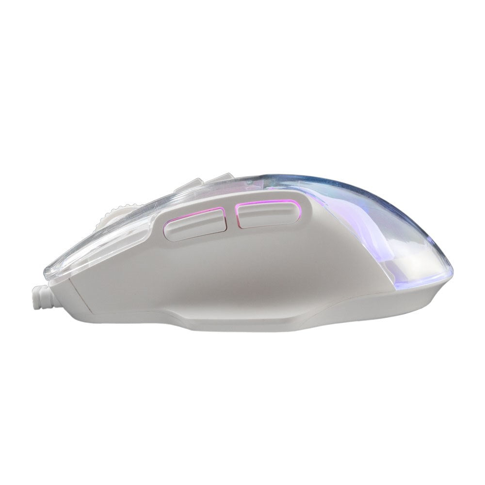 Baracuda ANGLERFISH Gaming Mus - 7D / 7200 DPI - Hvit