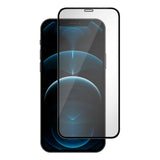 iPhone 12 Pro Max Essentials Herdet Skjermbeskyttelsesglass – Gjennomsiktig / Svart Kant