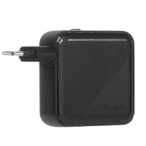 Targus 100W GaN PD Vegglader med 2 x USB-C, 2 x USB-A og Reiseadaptere - Svart