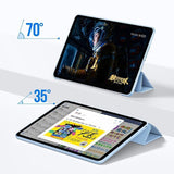 iPad 10.9" (2022) Tech-Protect Smartcase Deksel Tri-fold - Blå