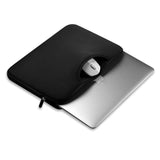 Tech-Protect Neopren MacBook / Laptop Sleeve 13-14" m. Håndtak og Ekstra Rom (34 x 25 cm) - Svart