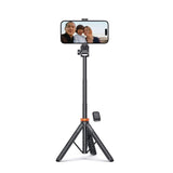 Tech-Protect L03S Selfie Stick med Stativ & Bluetooth - Svart