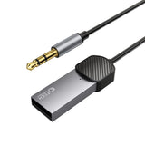 Tech-Protect Ultraboost USB til AUX-kabel med Bluetooth - 1m - Grå