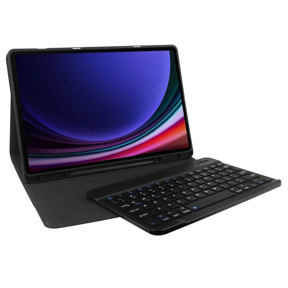 Samsung Galaxy Tab S9 FE Tech-Protect Keyboard Deksel Med Pencil Holder - Engelsk Layout - Svart